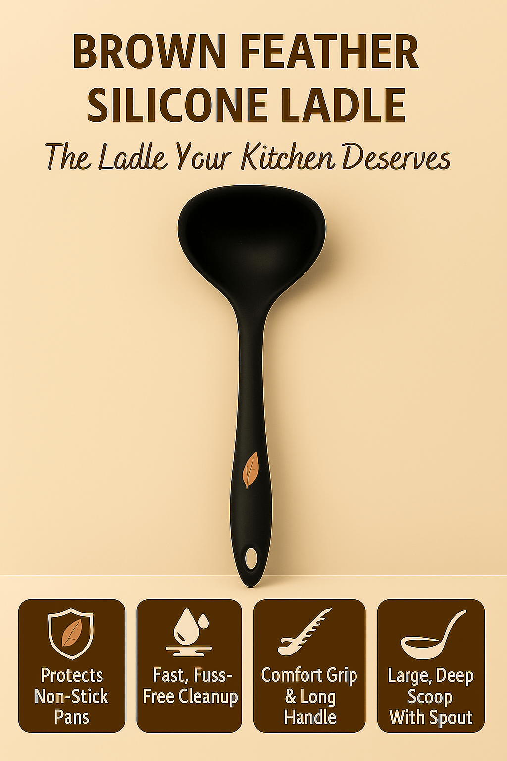 Silicone Soup Ladle